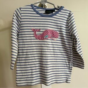 Mini Boden Whale Appliqué Shirt